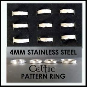 CELTIC STAINLESS STEEL RING